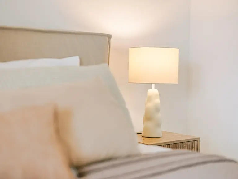 Sapphire White master bedroom
