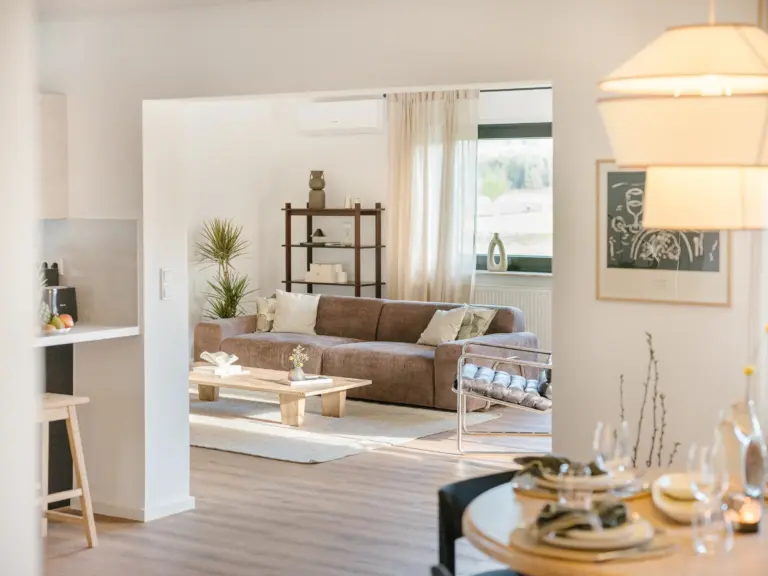 Sapphire White living room