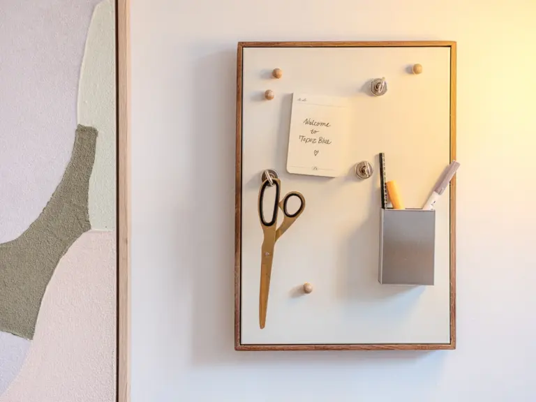 Dedicated workspace decor with modern accents at Stay Eden TOPAZ BLUE near Ramstein Air Base.